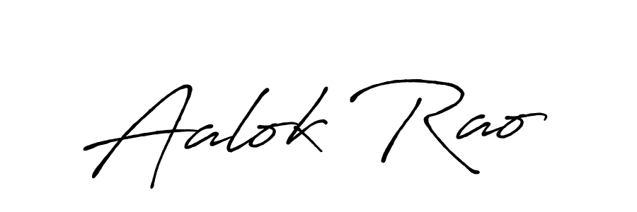 Create a beautiful signature design for name Aalok Rao. With this signature (Antro_Vectra_Bolder) fonts, you can make a handwritten signature for free. Aalok Rao signature style 7 images and pictures png