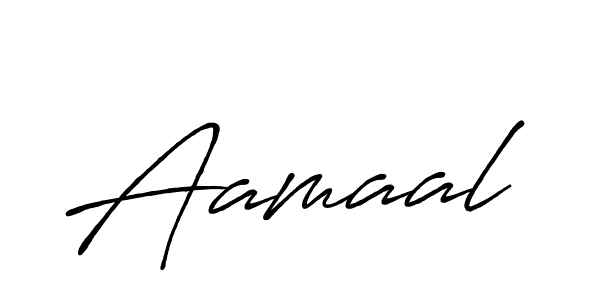 Create a beautiful signature design for name Aamaal. With this signature (Antro_Vectra_Bolder) fonts, you can make a handwritten signature for free. Aamaal signature style 7 images and pictures png