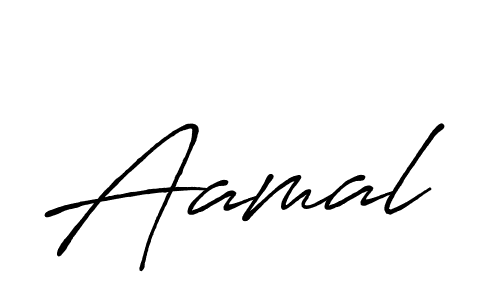 Design your own signature with our free online signature maker. With this signature software, you can create a handwritten (Antro_Vectra_Bolder) signature for name Aamal. Aamal signature style 7 images and pictures png