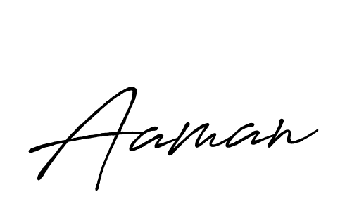 Use a signature maker to create a handwritten signature online. With this signature software, you can design (Antro_Vectra_Bolder) your own signature for name Aaman. Aaman signature style 7 images and pictures png