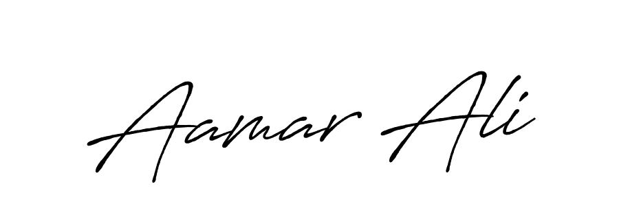 Aamar Ali stylish signature style. Best Handwritten Sign (Antro_Vectra_Bolder) for my name. Handwritten Signature Collection Ideas for my name Aamar Ali. Aamar Ali signature style 7 images and pictures png