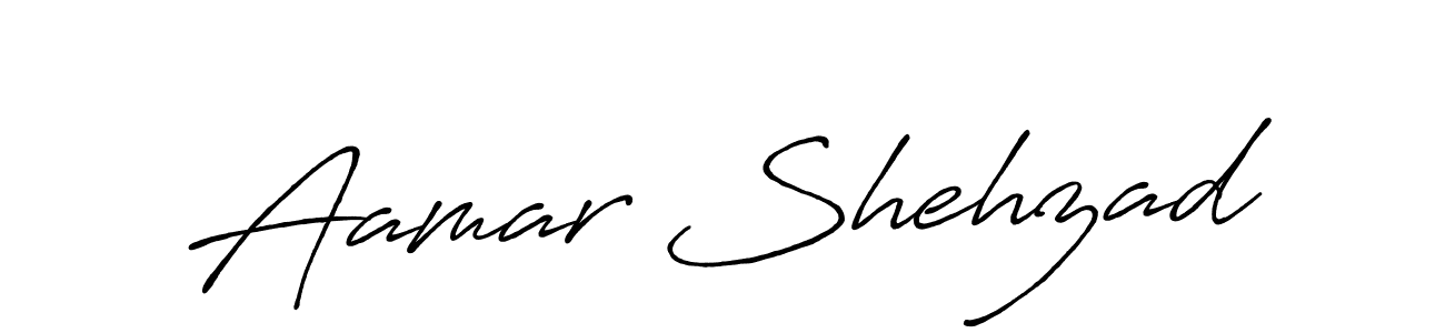 Design your own signature with our free online signature maker. With this signature software, you can create a handwritten (Antro_Vectra_Bolder) signature for name Aamar Shehzad. Aamar Shehzad signature style 7 images and pictures png