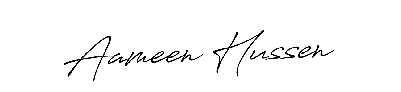 Design your own signature with our free online signature maker. With this signature software, you can create a handwritten (Antro_Vectra_Bolder) signature for name Aameen Hussen. Aameen Hussen signature style 7 images and pictures png