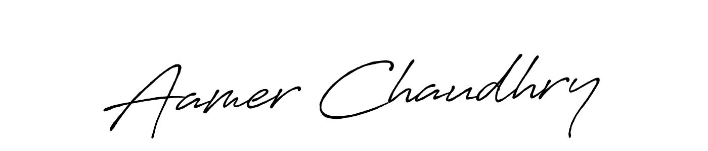 Make a short Aamer Chaudhry signature style. Manage your documents anywhere anytime using Antro_Vectra_Bolder. Create and add eSignatures, submit forms, share and send files easily. Aamer Chaudhry signature style 7 images and pictures png