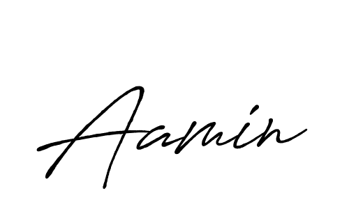 Design your own signature with our free online signature maker. With this signature software, you can create a handwritten (Antro_Vectra_Bolder) signature for name Aamin. Aamin signature style 7 images and pictures png