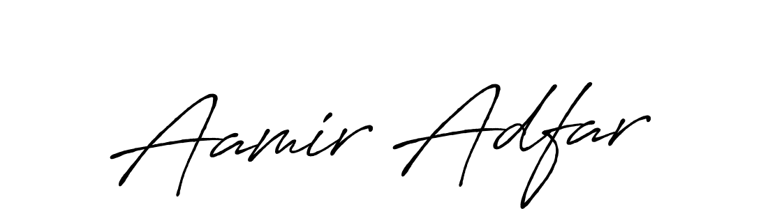 Also You can easily find your signature by using the search form. We will create Aamir Adfar name handwritten signature images for you free of cost using Antro_Vectra_Bolder sign style. Aamir Adfar signature style 7 images and pictures png