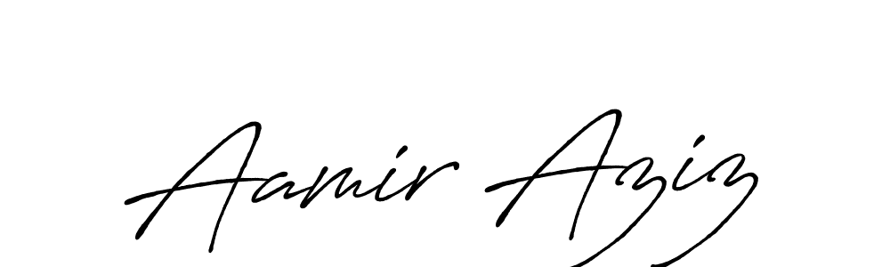 You should practise on your own different ways (Antro_Vectra_Bolder) to write your name (Aamir Aziz) in signature. don't let someone else do it for you. Aamir Aziz signature style 7 images and pictures png