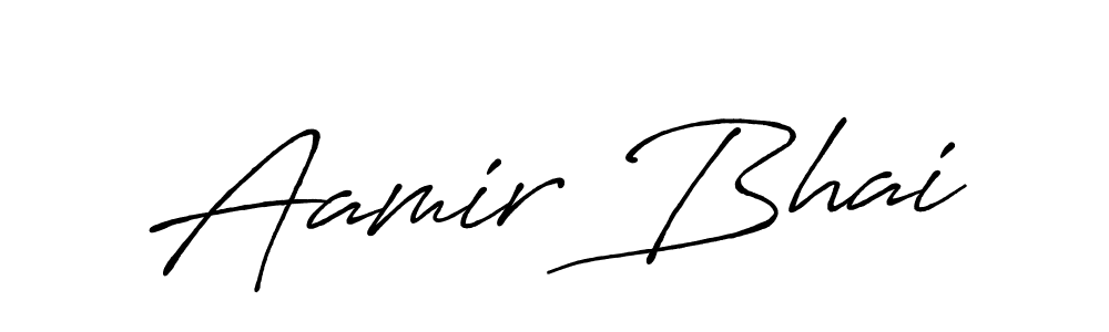 Antro_Vectra_Bolder is a professional signature style that is perfect for those who want to add a touch of class to their signature. It is also a great choice for those who want to make their signature more unique. Get Aamir Bhai name to fancy signature for free. Aamir Bhai signature style 7 images and pictures png