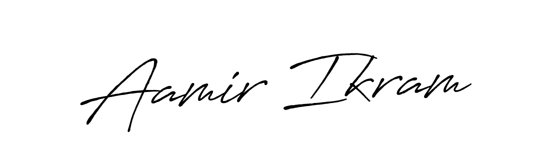 The best way (Antro_Vectra_Bolder) to make a short signature is to pick only two or three words in your name. The name Aamir Ikram include a total of six letters. For converting this name. Aamir Ikram signature style 7 images and pictures png
