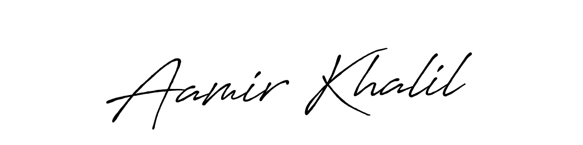 You can use this online signature creator to create a handwritten signature for the name Aamir Khalil. This is the best online autograph maker. Aamir Khalil signature style 7 images and pictures png