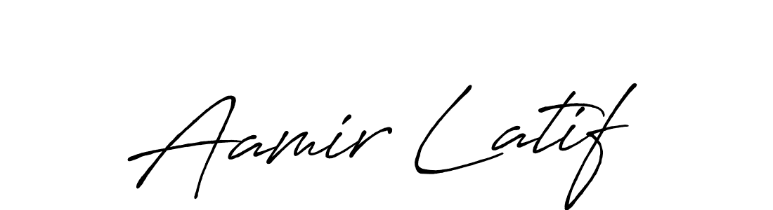 The best way (Antro_Vectra_Bolder) to make a short signature is to pick only two or three words in your name. The name Aamir Latif include a total of six letters. For converting this name. Aamir Latif signature style 7 images and pictures png