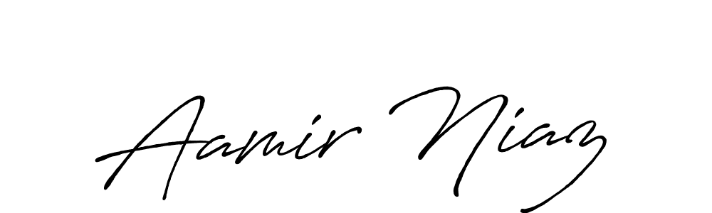 Similarly Antro_Vectra_Bolder is the best handwritten signature design. Signature creator online .You can use it as an online autograph creator for name Aamir Niaz. Aamir Niaz signature style 7 images and pictures png