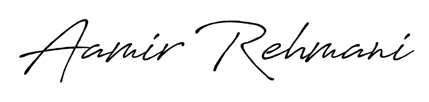 Generate high-definition signature styles for Aamir Rehmani. The Antro_Vectra_Bolder typeface ensures crisp legibility and sophisticated design. Aamir Rehmani signature style 7 images and pictures png
