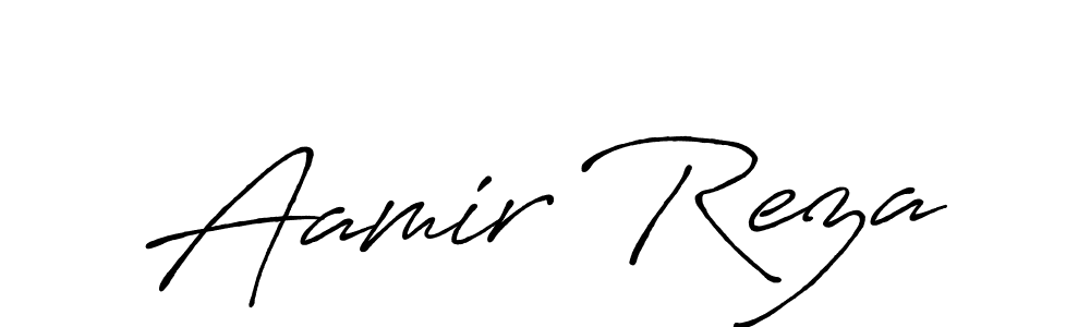 Make a short Aamir Reza signature style. Manage your documents anywhere anytime using Antro_Vectra_Bolder. Create and add eSignatures, submit forms, share and send files easily. Aamir Reza signature style 7 images and pictures png