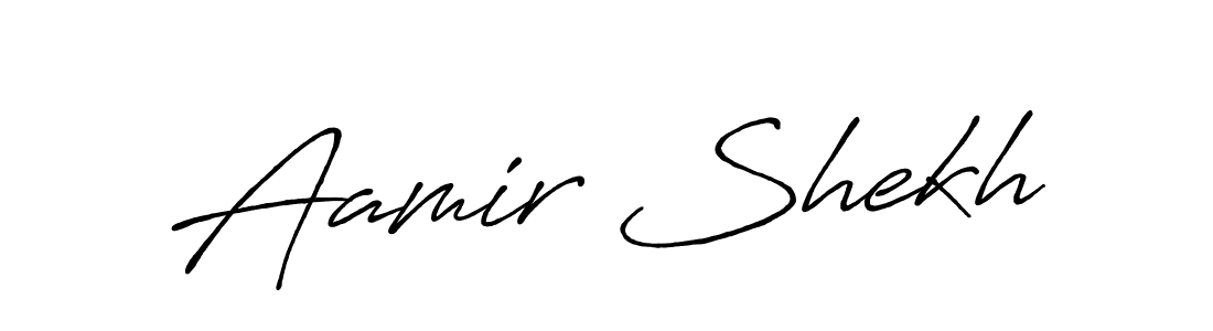 Make a beautiful signature design for name Aamir Shekh. Use this online signature maker to create a handwritten signature for free. Aamir Shekh signature style 7 images and pictures png
