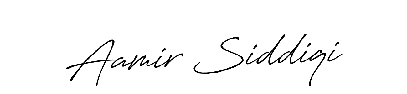 Aamir Siddiqi stylish signature style. Best Handwritten Sign (Antro_Vectra_Bolder) for my name. Handwritten Signature Collection Ideas for my name Aamir Siddiqi. Aamir Siddiqi signature style 7 images and pictures png