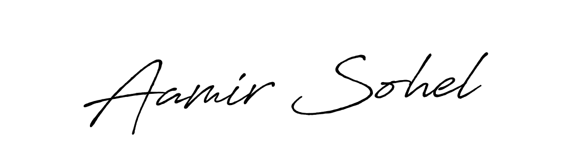 This is the best signature style for the Aamir Sohel name. Also you like these signature font (Antro_Vectra_Bolder). Mix name signature. Aamir Sohel signature style 7 images and pictures png
