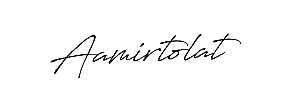 Create a beautiful signature design for name Aamirtolat. With this signature (Antro_Vectra_Bolder) fonts, you can make a handwritten signature for free. Aamirtolat signature style 7 images and pictures png