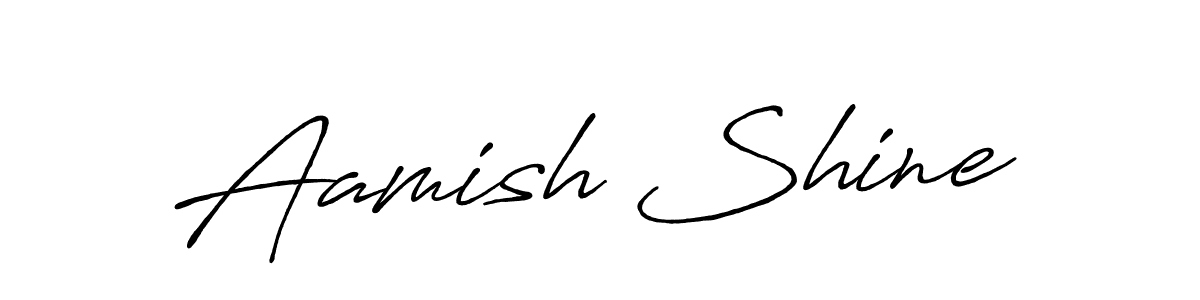 How to make Aamish Shine signature? Antro_Vectra_Bolder is a professional autograph style. Create handwritten signature for Aamish Shine name. Aamish Shine signature style 7 images and pictures png