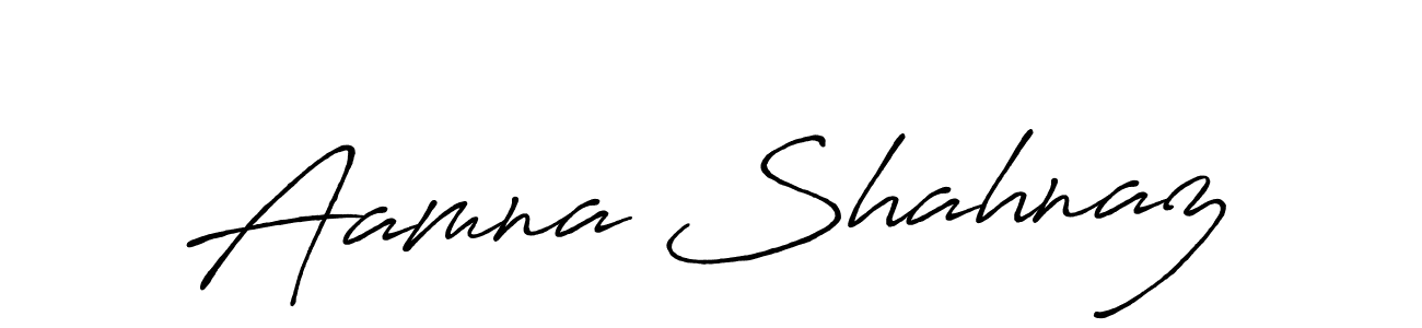 Design your own signature with our free online signature maker. With this signature software, you can create a handwritten (Antro_Vectra_Bolder) signature for name Aamna Shahnaz. Aamna Shahnaz signature style 7 images and pictures png