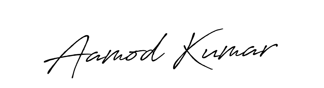 Create a beautiful signature design for name Aamod Kumar. With this signature (Antro_Vectra_Bolder) fonts, you can make a handwritten signature for free. Aamod Kumar signature style 7 images and pictures png