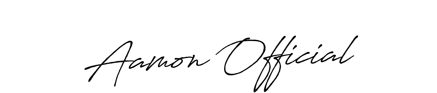 You should practise on your own different ways (Antro_Vectra_Bolder) to write your name (Aamon Official) in signature. don't let someone else do it for you. Aamon Official signature style 7 images and pictures png