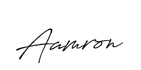 How to make Aamron signature? Antro_Vectra_Bolder is a professional autograph style. Create handwritten signature for Aamron name. Aamron signature style 7 images and pictures png