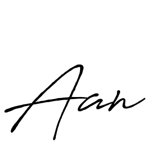 Aan stylish signature style. Best Handwritten Sign (Antro_Vectra_Bolder) for my name. Handwritten Signature Collection Ideas for my name Aan. Aan signature style 7 images and pictures png