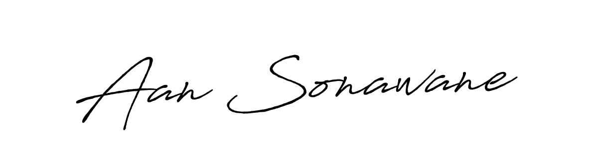 Make a beautiful signature design for name Aan Sonawane. With this signature (Antro_Vectra_Bolder) style, you can create a handwritten signature for free. Aan Sonawane signature style 7 images and pictures png