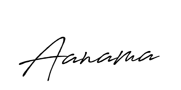 Aanama stylish signature style. Best Handwritten Sign (Antro_Vectra_Bolder) for my name. Handwritten Signature Collection Ideas for my name Aanama. Aanama signature style 7 images and pictures png