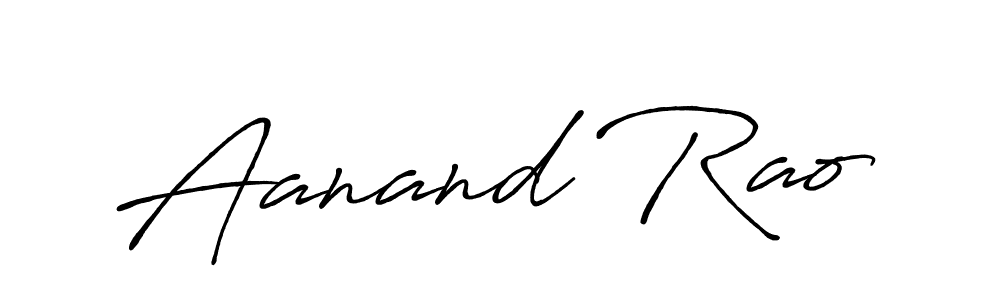 Create a beautiful signature design for name Aanand Rao. With this signature (Antro_Vectra_Bolder) fonts, you can make a handwritten signature for free. Aanand Rao signature style 7 images and pictures png