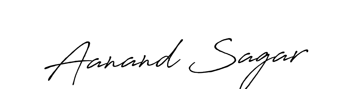 How to make Aanand Sagar signature? Antro_Vectra_Bolder is a professional autograph style. Create handwritten signature for Aanand Sagar name. Aanand Sagar signature style 7 images and pictures png