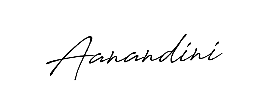 How to make Aanandini signature? Antro_Vectra_Bolder is a professional autograph style. Create handwritten signature for Aanandini name. Aanandini signature style 7 images and pictures png