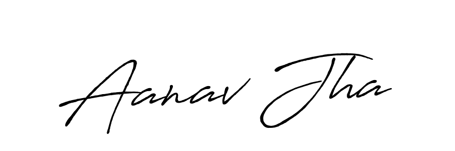 The best way (Antro_Vectra_Bolder) to make a short signature is to pick only two or three words in your name. The name Aanav Jha include a total of six letters. For converting this name. Aanav Jha signature style 7 images and pictures png