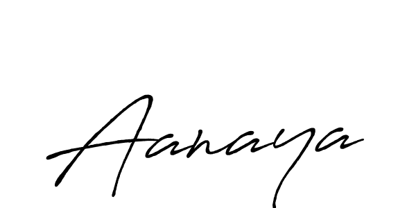 Also we have Aanaya name is the best signature style. Create professional handwritten signature collection using Antro_Vectra_Bolder autograph style. Aanaya signature style 7 images and pictures png