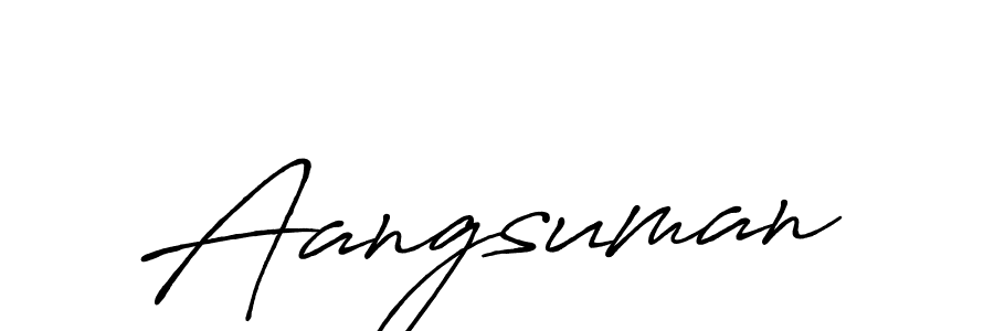 Use a signature maker to create a handwritten signature online. With this signature software, you can design (Antro_Vectra_Bolder) your own signature for name Aangsuman. Aangsuman signature style 7 images and pictures png