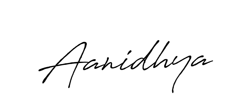 Similarly Antro_Vectra_Bolder is the best handwritten signature design. Signature creator online .You can use it as an online autograph creator for name Aanidhya. Aanidhya signature style 7 images and pictures png