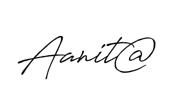 You can use this online signature creator to create a handwritten signature for the name Aanit@. This is the best online autograph maker. Aanit@ signature style 7 images and pictures png