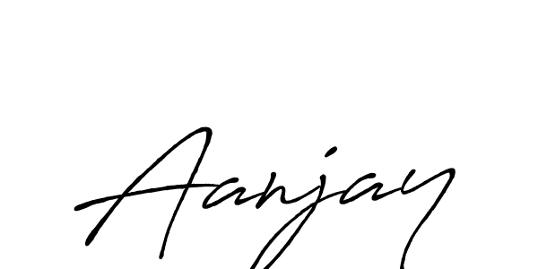 Aanjay stylish signature style. Best Handwritten Sign (Antro_Vectra_Bolder) for my name. Handwritten Signature Collection Ideas for my name Aanjay. Aanjay signature style 7 images and pictures png