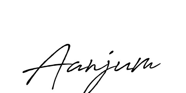 How to make Aanjum signature? Antro_Vectra_Bolder is a professional autograph style. Create handwritten signature for Aanjum name. Aanjum signature style 7 images and pictures png