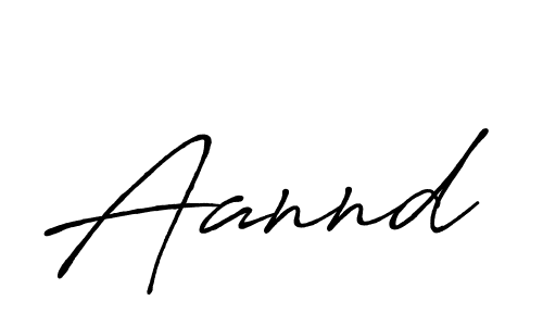 Use a signature maker to create a handwritten signature online. With this signature software, you can design (Antro_Vectra_Bolder) your own signature for name Aannd. Aannd signature style 7 images and pictures png