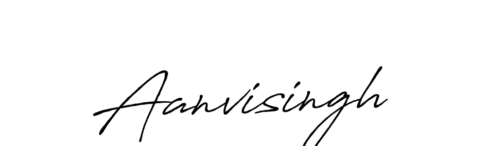 Make a beautiful signature design for name Aanvisingh. With this signature (Antro_Vectra_Bolder) style, you can create a handwritten signature for free. Aanvisingh signature style 7 images and pictures png