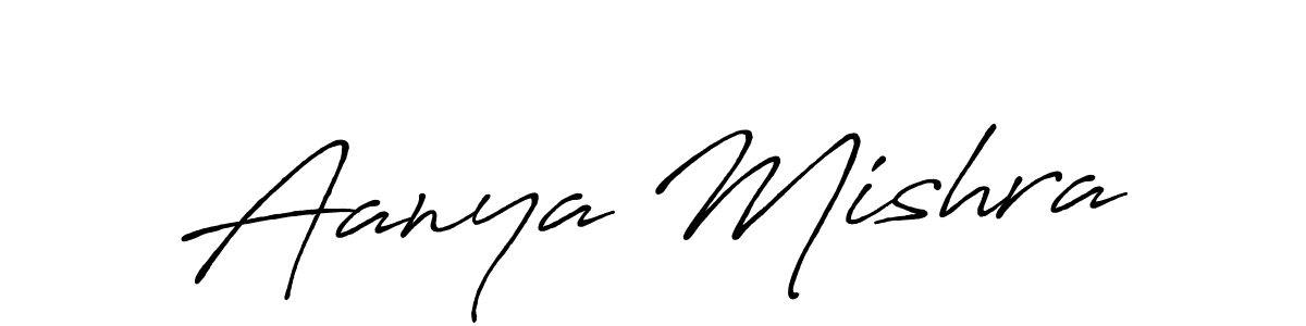 Similarly Antro_Vectra_Bolder is the best handwritten signature design. Signature creator online .You can use it as an online autograph creator for name Aanya Mishra. Aanya Mishra signature style 7 images and pictures png