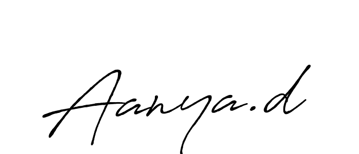 You can use this online signature creator to create a handwritten signature for the name Aanya.d. This is the best online autograph maker. Aanya.d signature style 7 images and pictures png