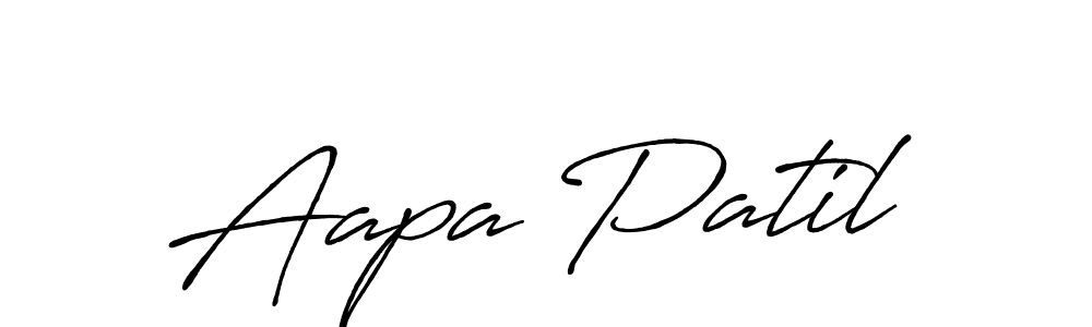 Also we have Aapa Patil name is the best signature style. Create professional handwritten signature collection using Antro_Vectra_Bolder autograph style. Aapa Patil signature style 7 images and pictures png