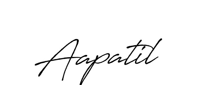 Aapatil stylish signature style. Best Handwritten Sign (Antro_Vectra_Bolder) for my name. Handwritten Signature Collection Ideas for my name Aapatil. Aapatil signature style 7 images and pictures png