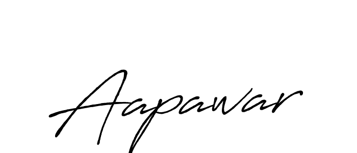 Use a signature maker to create a handwritten signature online. With this signature software, you can design (Antro_Vectra_Bolder) your own signature for name Aapawar. Aapawar signature style 7 images and pictures png