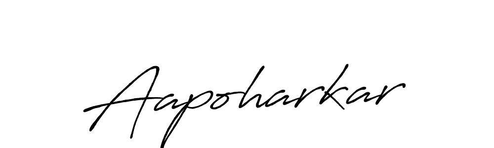 Aapoharkar stylish signature style. Best Handwritten Sign (Antro_Vectra_Bolder) for my name. Handwritten Signature Collection Ideas for my name Aapoharkar. Aapoharkar signature style 7 images and pictures png