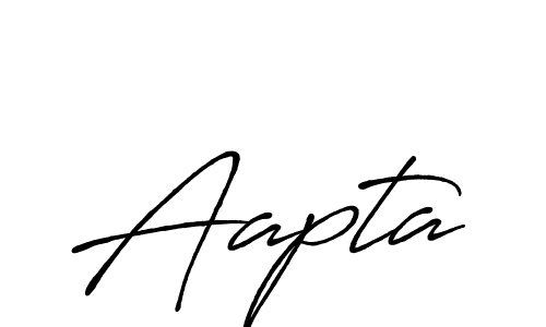 Create a beautiful signature design for name Aapta. With this signature (Antro_Vectra_Bolder) fonts, you can make a handwritten signature for free. Aapta signature style 7 images and pictures png