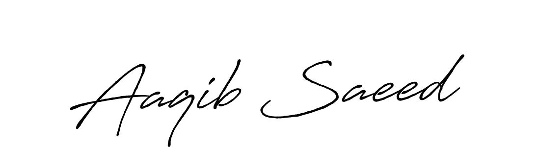 Use a signature maker to create a handwritten signature online. With this signature software, you can design (Antro_Vectra_Bolder) your own signature for name Aaqib Saeed. Aaqib Saeed signature style 7 images and pictures png
